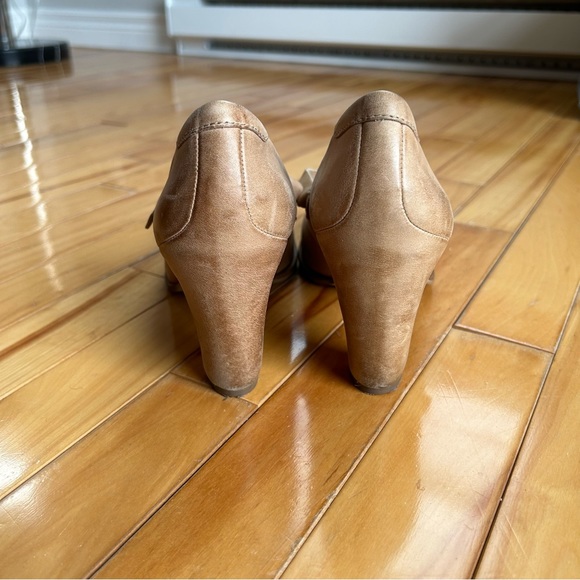 Ecco tan leather mary jane pump, size 39 - Picture 7 of 12